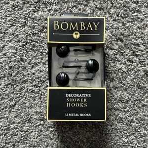 Bombay Black Metal Shower Hooks